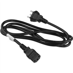 NN Netzkabel Schweiz Typ J auf C13 1,8m schwarz 2