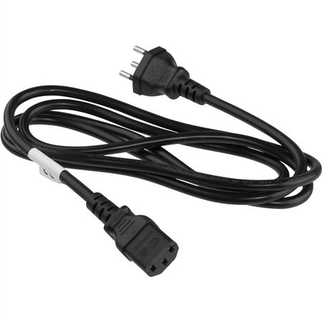 NN Netzkabel Schweiz Typ J auf C13 1,8m schwarz