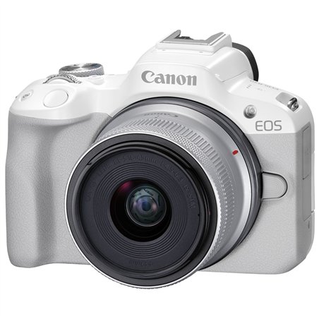 Canon EOS R50 white + RF-S 18-45/4,5-6,3 IS STM
