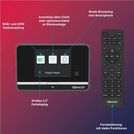 Albrecht DR 521 DAB+/UKW Digitalradio Tuner