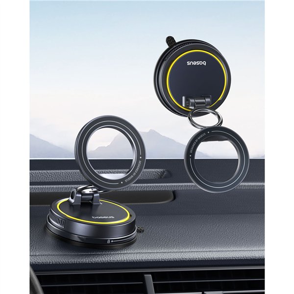 Baseus VC2 Flex Magnetic Car Mount Suction Cup Black