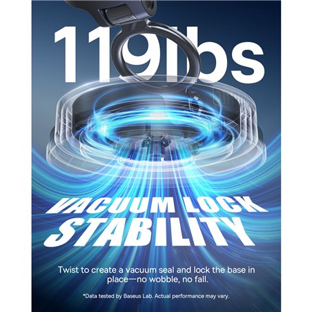 Baseus VC2 Flex Magnetic Car Mount Suction Cup Black