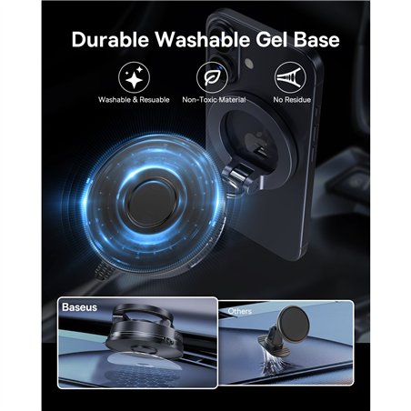 Baseus VC2 Flex Magnetic Car Mount Suction Cup Black