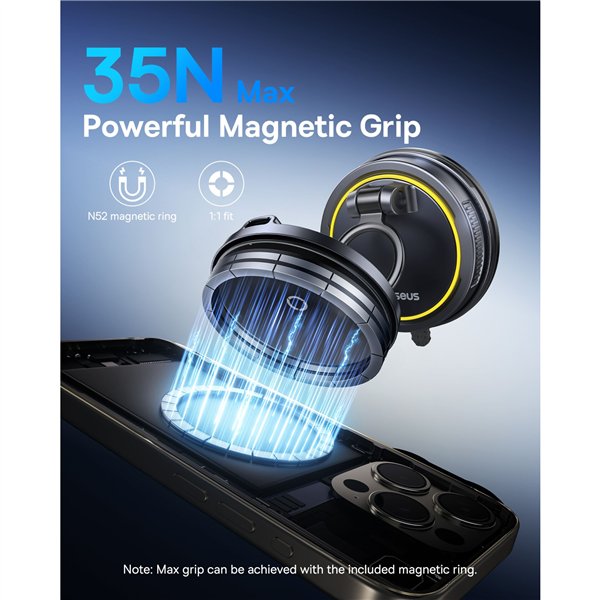 Baseus PrimeTrip VC2 Flex Pro Car Charger Mount Black