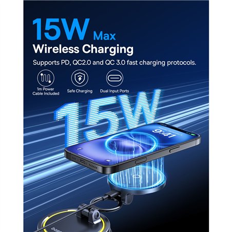 Baseus PrimeTrip VC2 Flex Pro Car Charger Mount Black