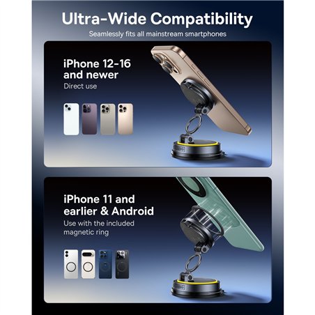 Baseus PrimeTrip VC2 Flex Pro Car Charger Mount Black