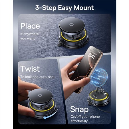 Baseus PrimeTrip VC2 Flex Pro Car Charger Mount Black