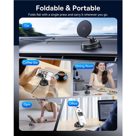 Baseus PrimeTrip VC2 Flex Pro Car Charger Mount Black