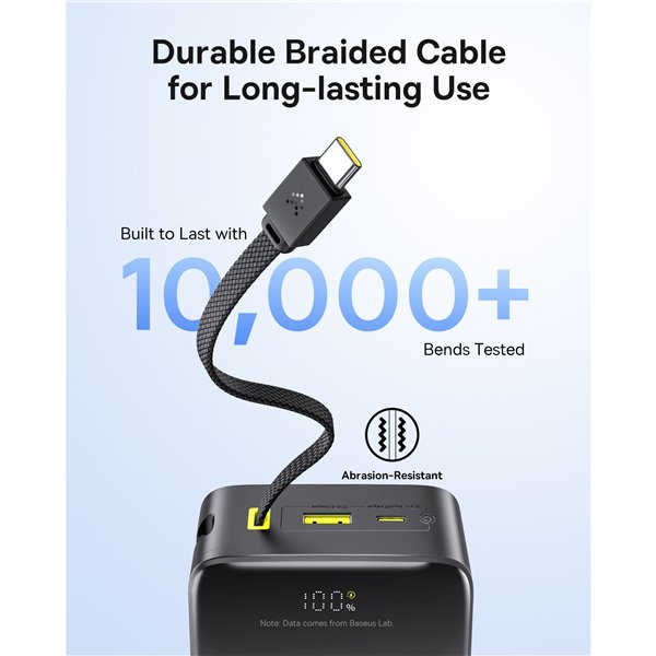 Baseus EnerFill FC51 Bipow 2 Pro Cable 30000mAh Cosmic Black