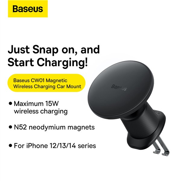 Baseus CW01 Ladehalterung Wireless Charging Air Vent 15W