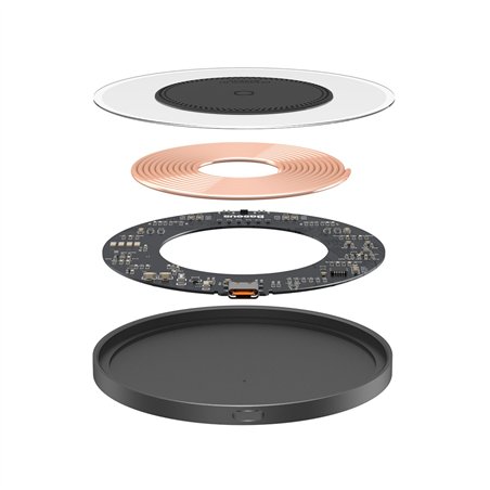 Baseus Simple 2 Wireless Charger 15W Cluster Black