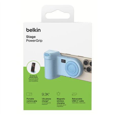 Belkin Stage Power Grip 9300mAh + 15W Powerbank blau CTA006hqBL