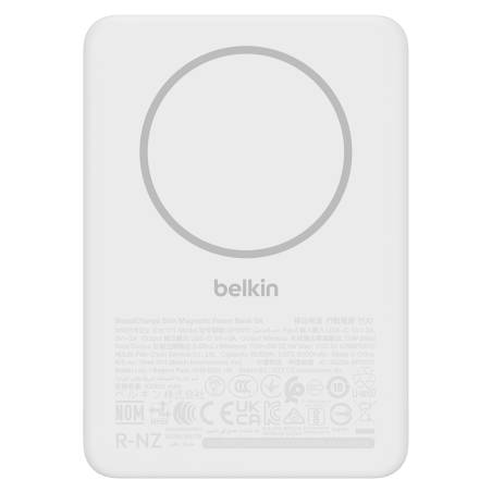 Belkin BoostCharge Slim 5000mAh mag.Powerb. 7,5W weiß BPD010hqWH