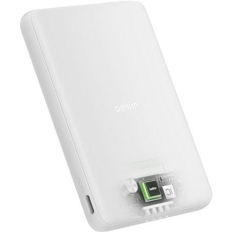 Belkin BoostCharge Slim 5000mAh mag.Powerb. 7,5W weiß BPD010hqWH