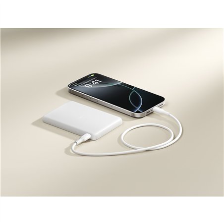 Belkin BoostCharge Slim 5000mAh mag.Powerb. 7,5W weiß BPD010hqWH