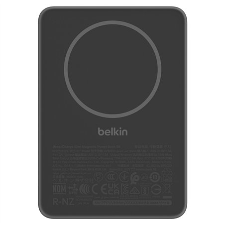Belkin BoostCharge Slim 5000mAh mag.Powerb. 7,5W schw.BPD010hqBK