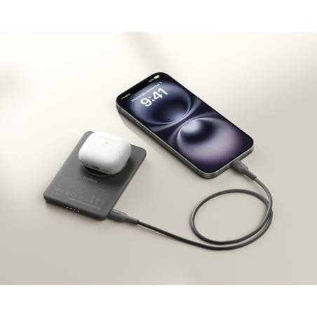 Belkin BoostCharge Slim 5000mAh mag.Powerb. 7,5W schw.BPD010hqBK