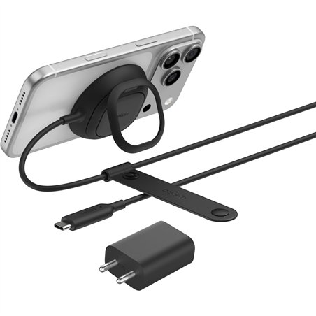 Belkin UltraCharge Ladepad Qi2 25W m.Standfuß schw. WIA013hqBK