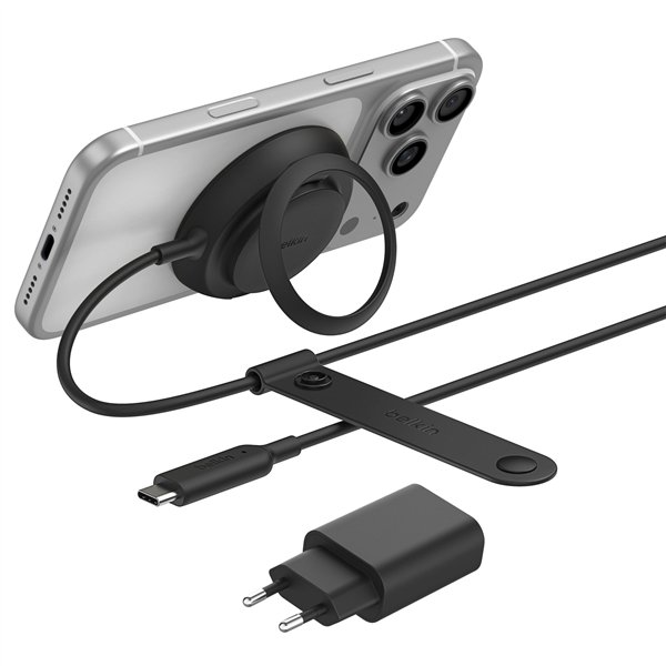 Belkin UltraCharge Ladepad Qi2 25W mit Netzteil schw.WIA014kqBK