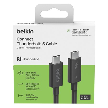 Belkin Thunderbolt 5 Kabel 1m passiv 80Gbps 240W  INZ005hq1MBK