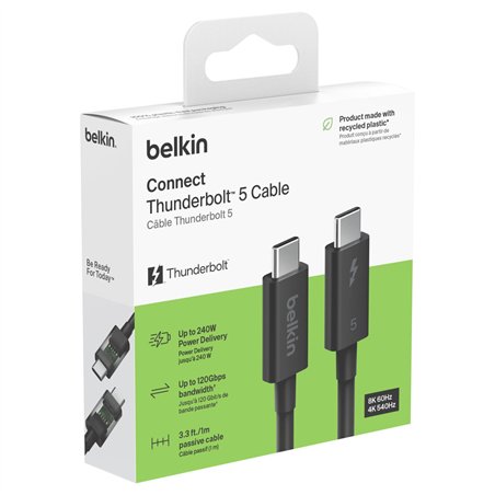 Belkin Thunderbolt 5 Kabel 1m passiv 80Gbps 240W  INZ005hq1MBK