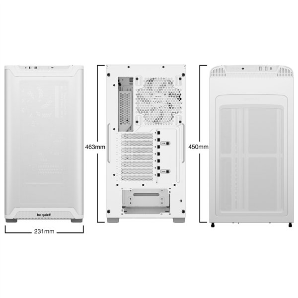 be quiet! PURE BASE 501 Airflow Window White Gehäuse