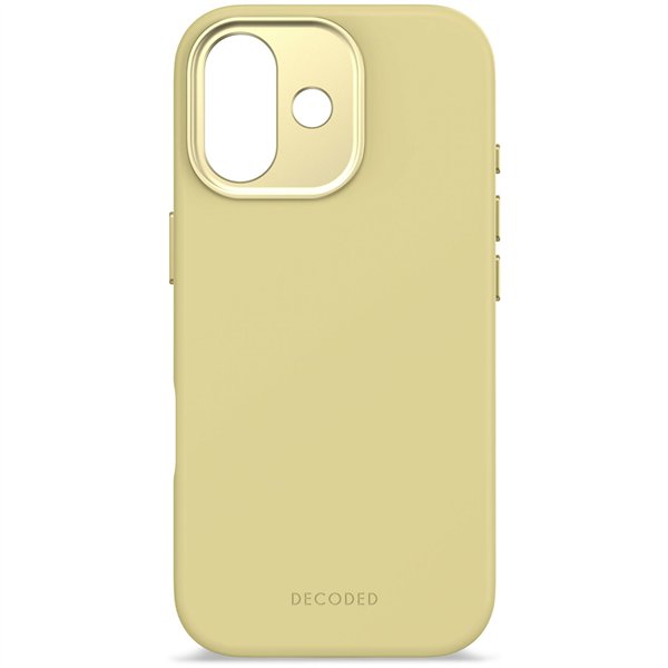 Decoded AntiMicrobial Silicone Backcover iPhone 17 Yuma Yellow