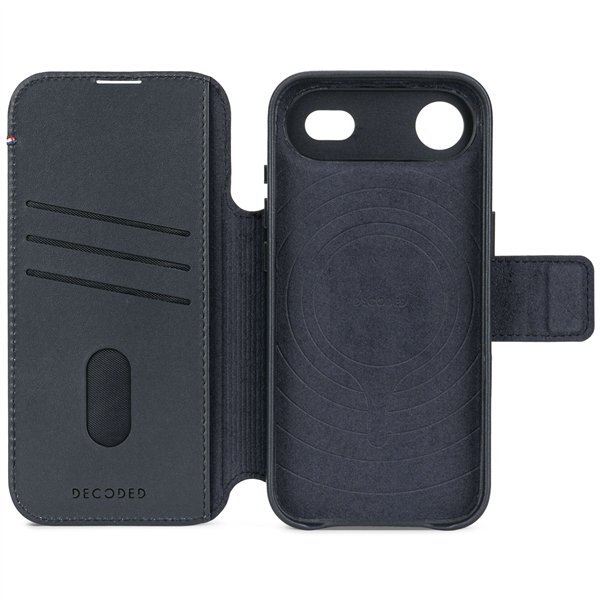 Decoded Leather Detachable Wallet iPhone 17 Air Navy Shadow