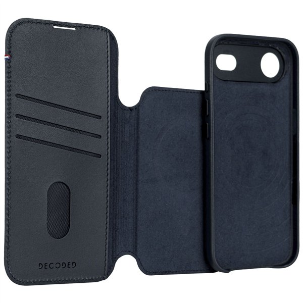 Decoded Leather Detachable Wallet iPhone 17 Air Navy Shadow