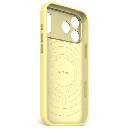 Decoded AntiMicrobial Silicone Backcover iP 17 Pro Max Yellow