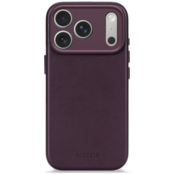 Decoded Leather Backcover iPhone 17 Pro Max Dark Ruby