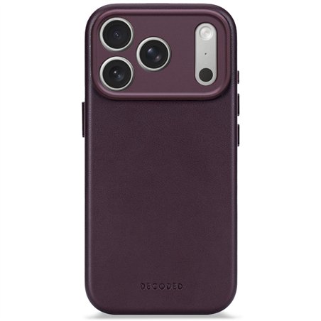 Decoded Leather Backcover iPhone 17 Pro Max Dark Ruby