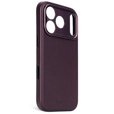 Decoded Leather Backcover iPhone 17 Pro Max Dark Ruby