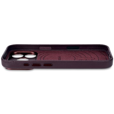 Decoded Leather Backcover iPhone 17 Pro Max Dark Ruby