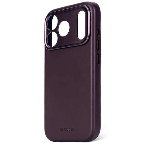 Decoded Leather Backcover iPhone 17 Pro Max Dark Ruby