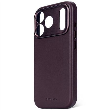 Decoded Leather Backcover iPhone 17 Pro Max Dark Ruby