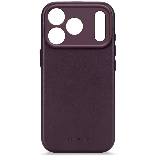 Decoded Leather Backcover iPhone 17 Pro Max Dark Ruby