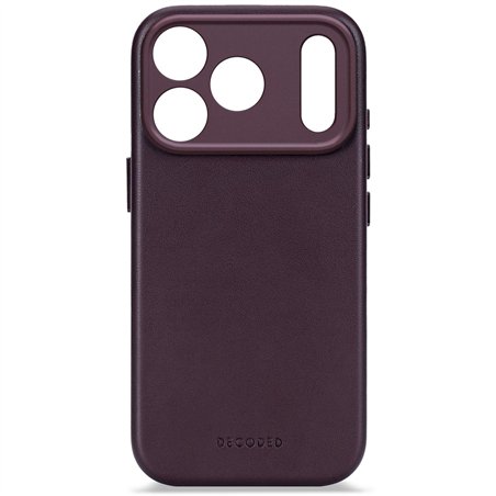 Decoded Leather Backcover iPhone 17 Pro Max Dark Ruby