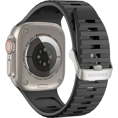 Decoded Silicone Ultra Traction Strap 42/44/45/49mm Black