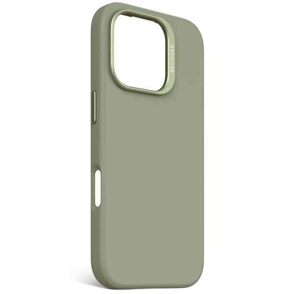 Decoded AntiMicrobial Silicone Backcover iPhone 16 Pro Jade