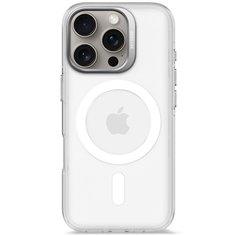 Decoded Recycled Plastic Backc. iPhone 16 Pro Transparent White