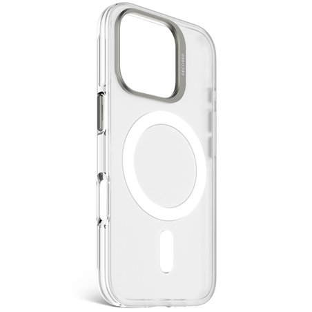 Decoded Recycled Plastic Backc. iPhone 16 Pro Transparent White