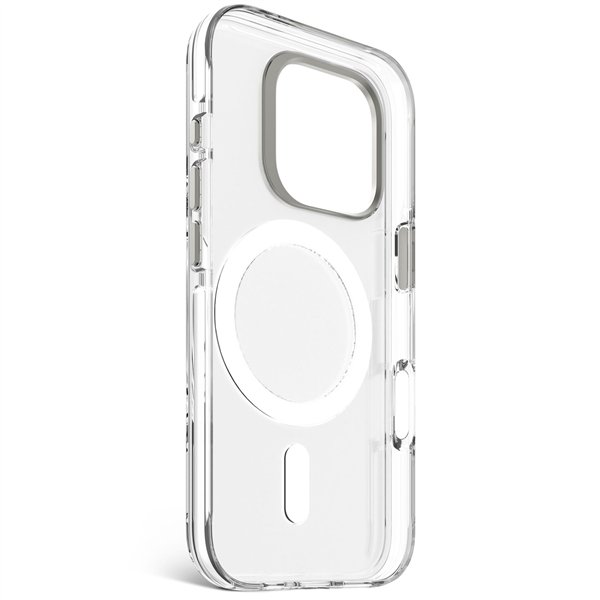 Decoded Recycled Plastic Backc. iPhone 16 Pro Transparent White