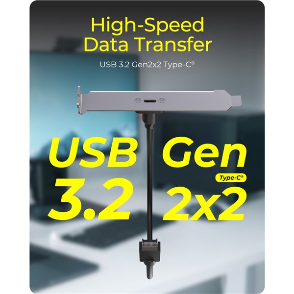 ICY BOX IB-AC553 Adapter USB-E zu USB-C 20Gbit/s