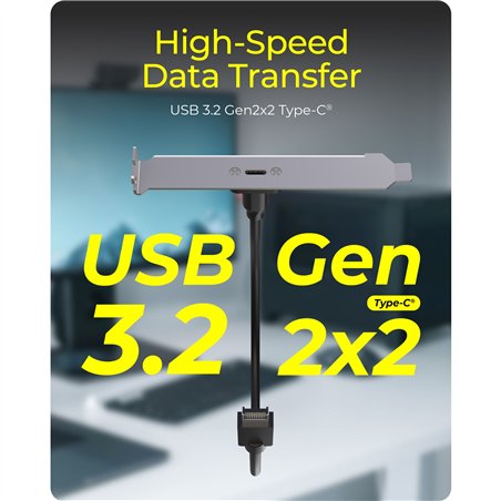 ICY BOX IB-AC553 Adapter USB-E zu USB-C 20Gbit/s