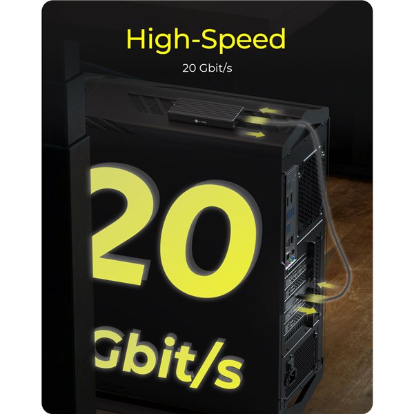 ICY BOX IB-AC553 Adapter USB-E zu USB-C 20Gbit/s