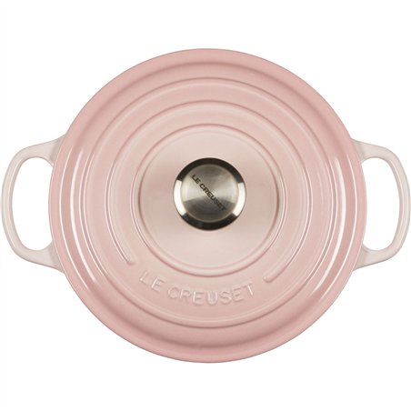 Le Creuset Signature cocotte rotonda ghisa 24cm shellpink