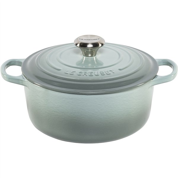 Le Creuset Signature Bräter rund 24 cm sea salt