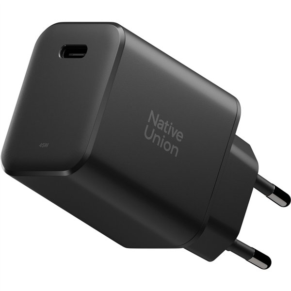 Native Union 45W USB-C PD Fast GaN Wall Charger Black