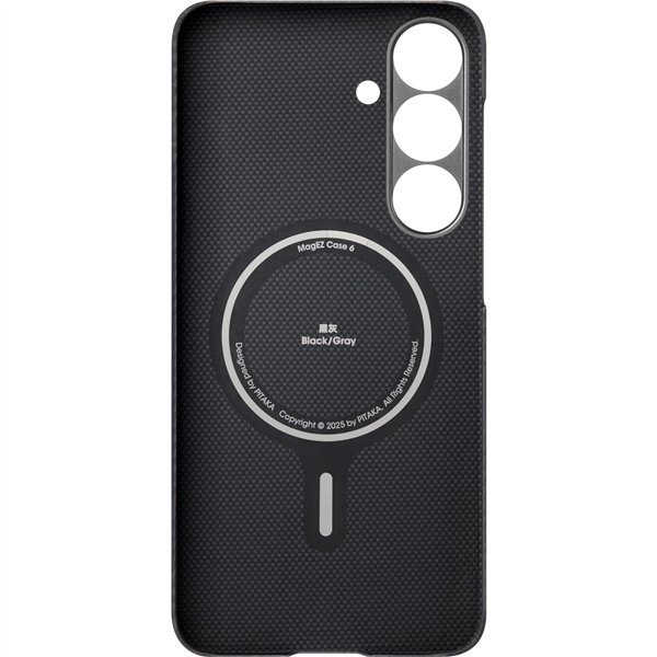 Pitaka Ultra-Slim Case for Samsung S25+ Black/Grey Twill